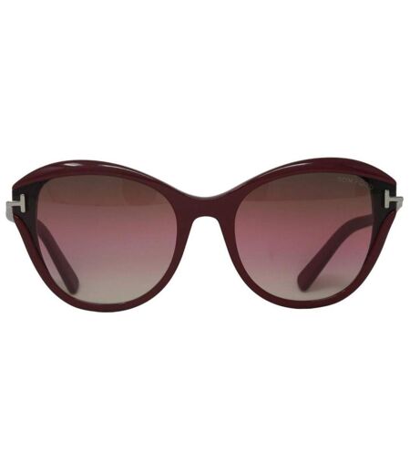 Womens/ladies Leigh Shiny Sunglasses One Size Red Tom Ford