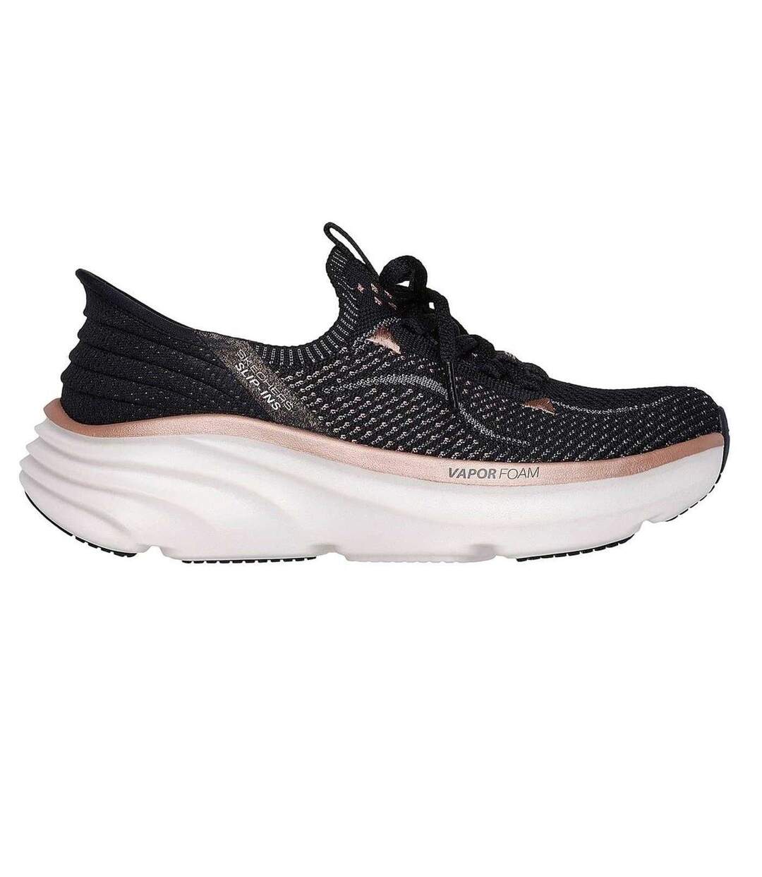 Baskets D´lux Femme Noir Rose Doré Skechers-3