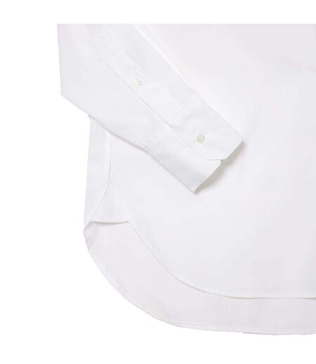 Womens/ladies pocket oversized shirt white Lacoste