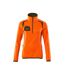 Pull Motif/style Deux Tons Accelerate Safe Femme Orange Fluo Vert Kaki Foncé Mascot-1