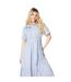 Robe chemisier mi-longue femme bleu Dorothy Perkins