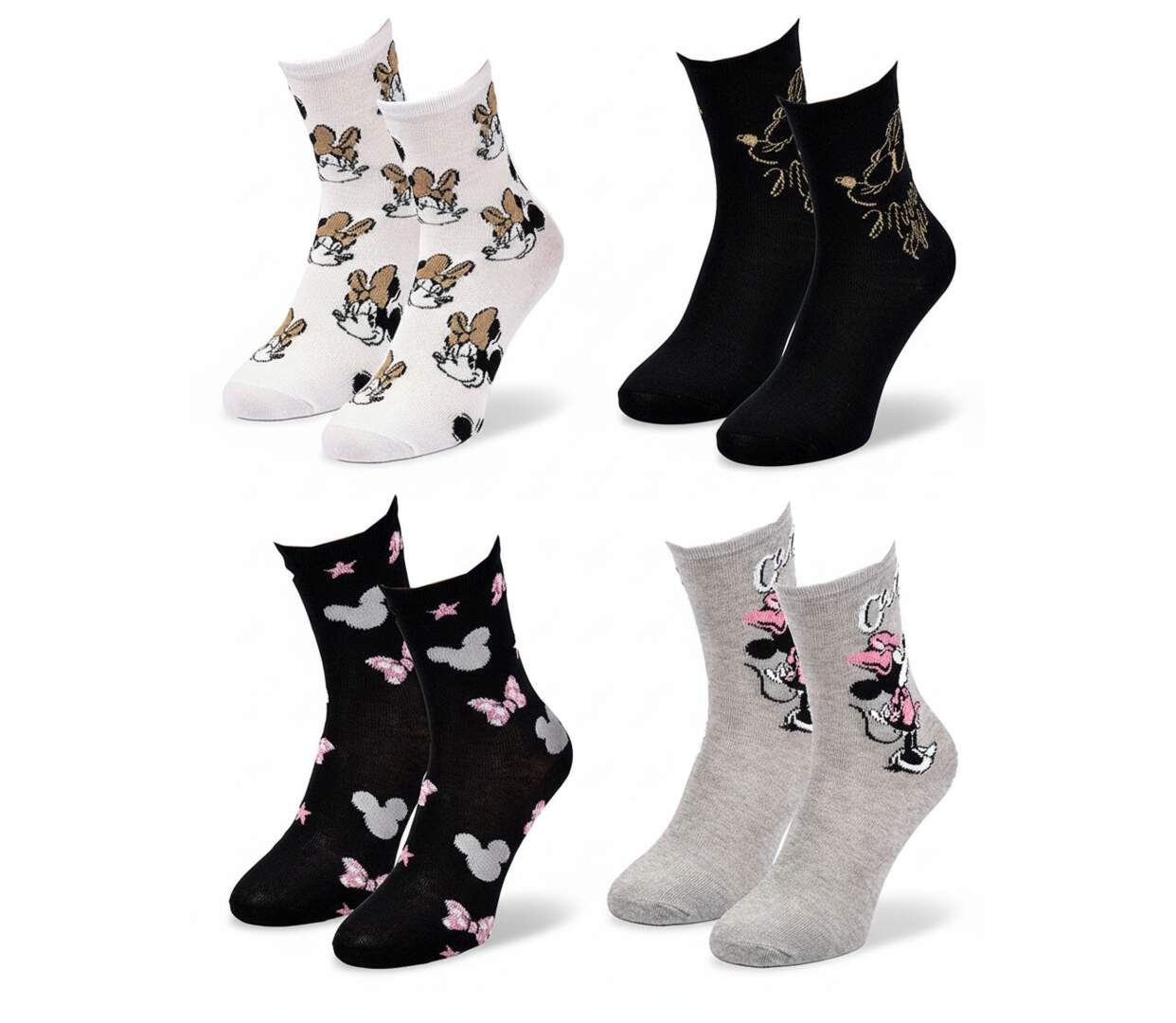 Chaussettes Pack Femme DISNEY MINNIE Pack de 4 Paires-2
