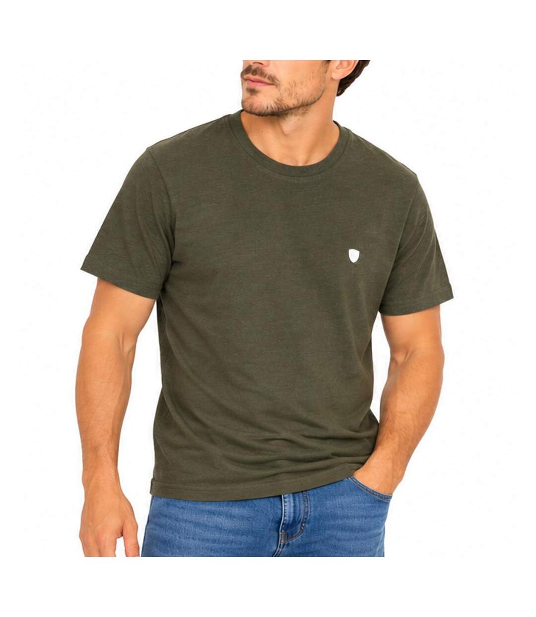 T-Shirt kaki homme redskins sleeves-1
