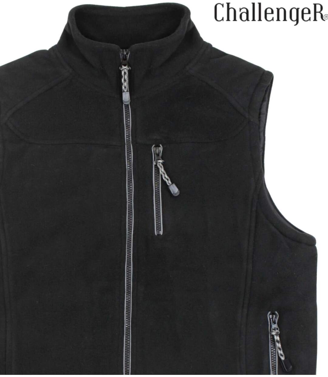 CHALLENGER CHAMBERY3 — Gilet sans manches polaire noir : haute protection thermique et aisance totale-3