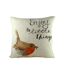 Robin cushion cover one size brown/orange/off white Evans Lichfield