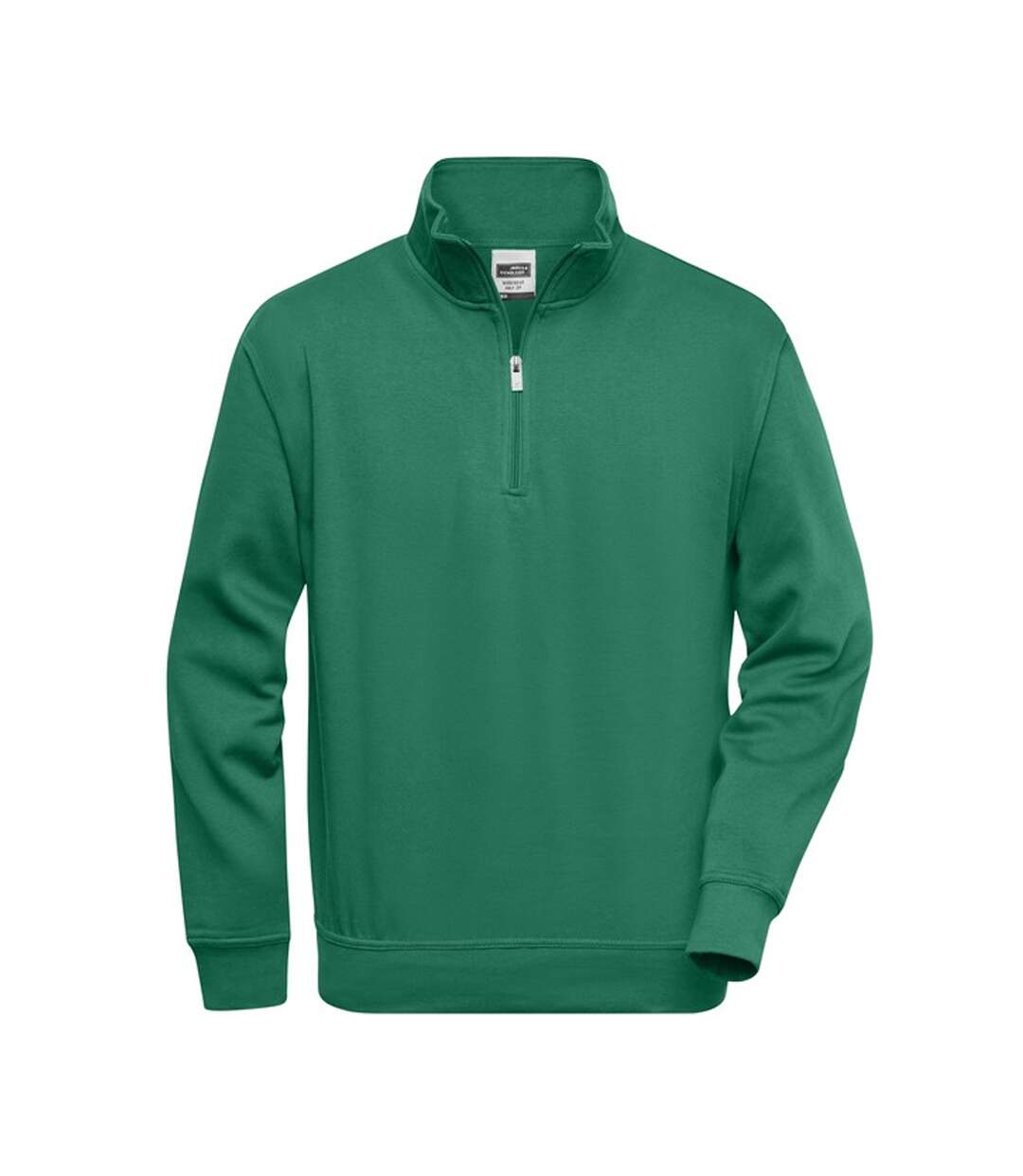 Sweat Workwear Homme Vert Foncé James And Nicholson-1