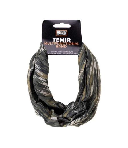Cache-cou Motif/style Ikat Taille Unique Noir Gris Magnum