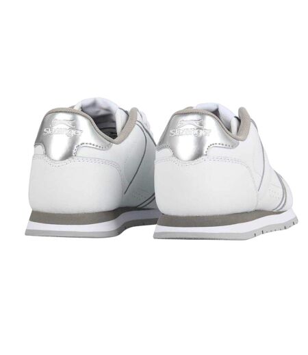 Baskets Femme Blanc Argenté Slazenger