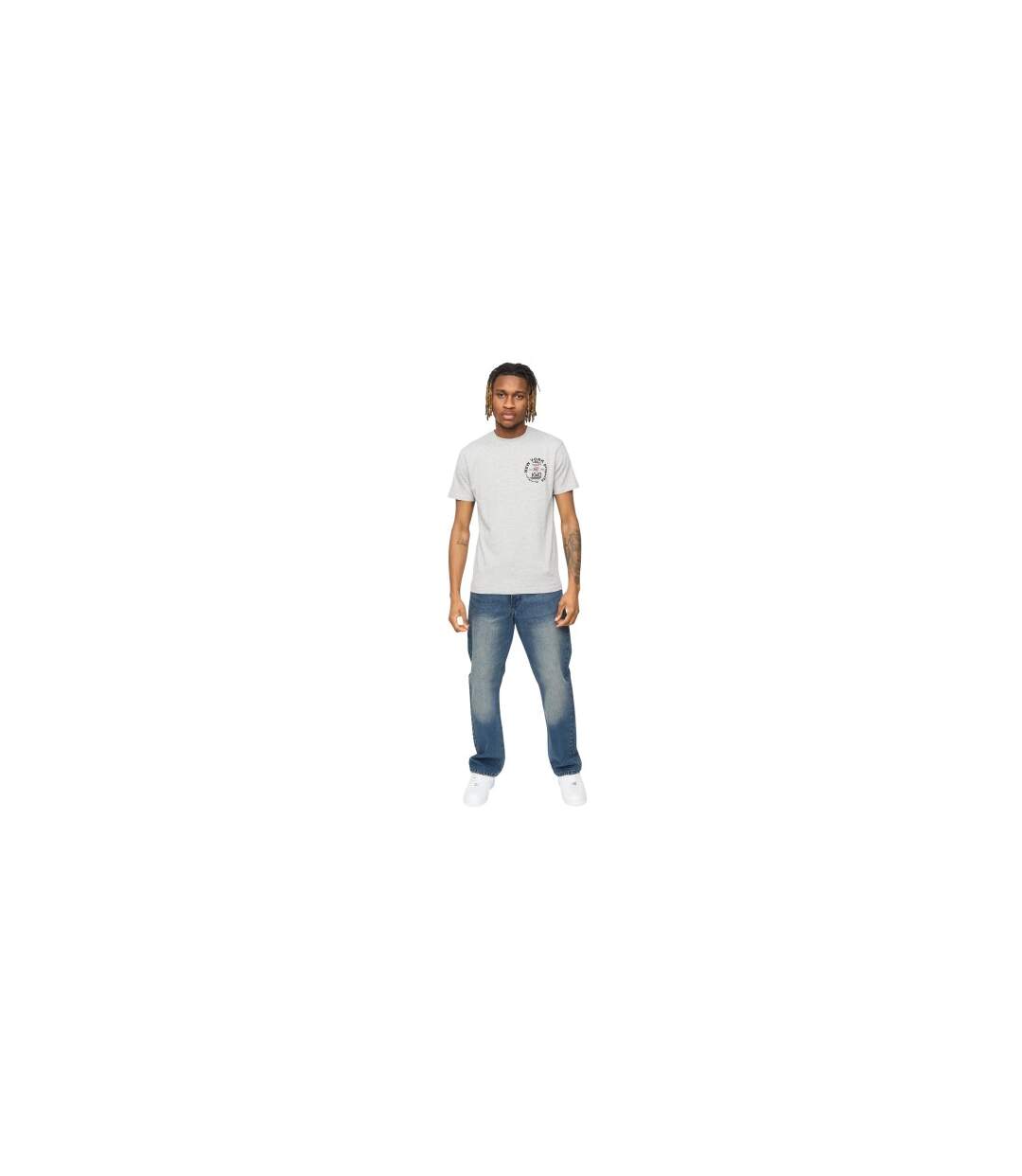 T-shirt Mobalot Homme Gris Chiné Kings Will Dream-1