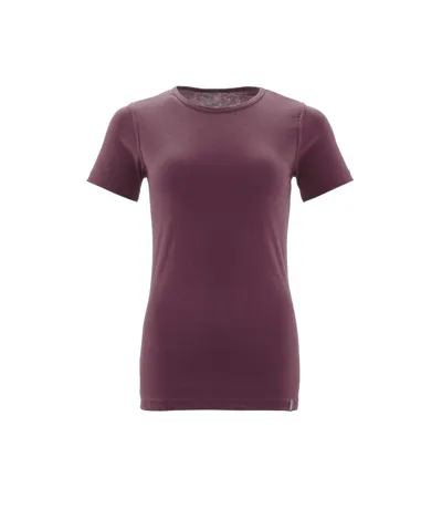Womens/ladies Crossover T-shirt Bordeaux Mascot