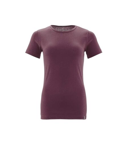 Womens/ladies Crossover T-shirt Bordeaux Mascot