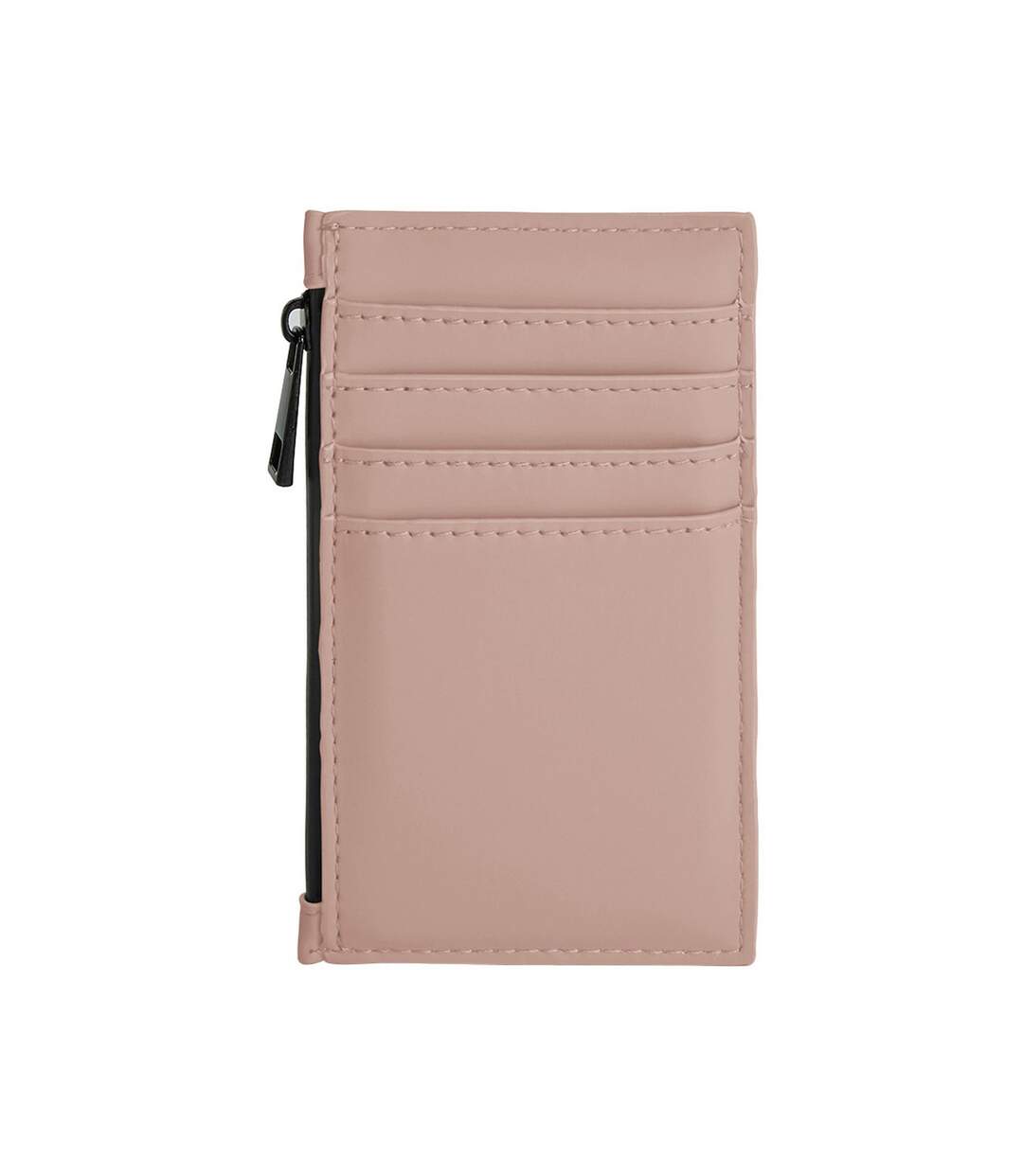 Matte pu card holder one size nude pink Bagbase