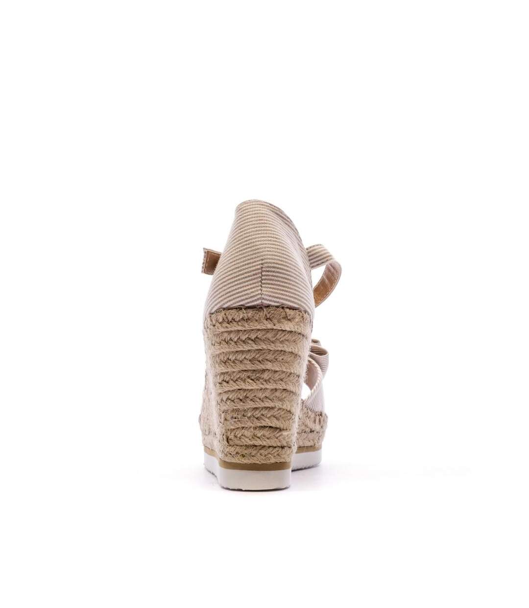 Sandales compensées beige femme beppi-3