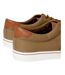 Mens Canvas Casual Trainers Khaki Green Threadbare-2
