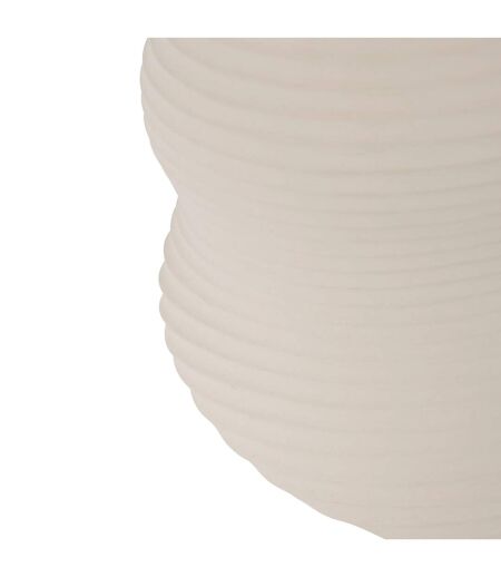 Table à café torsadée ronde SADDLE - Beige