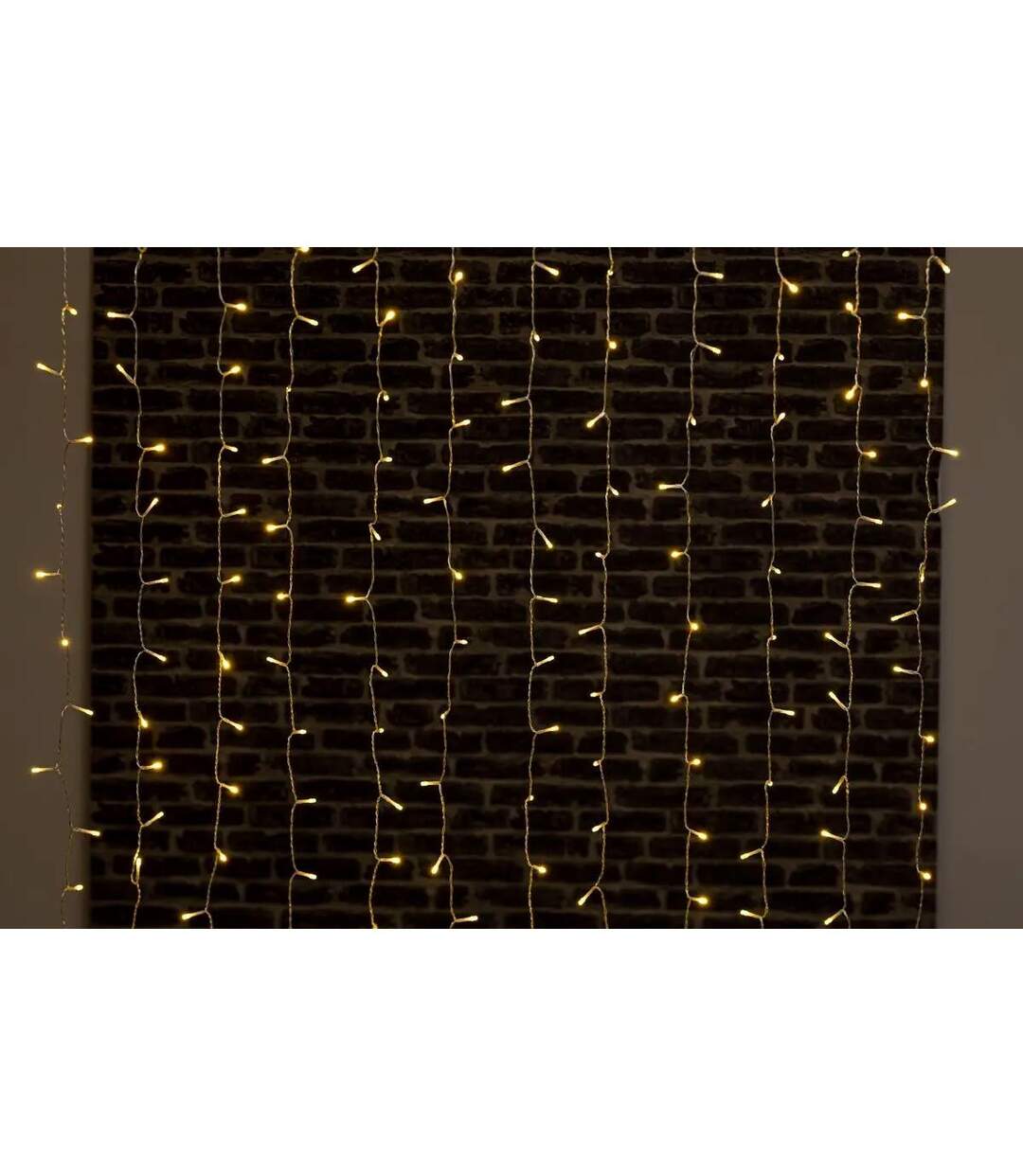 Rideau Lumineux Led 30 Tombées 300cm Blanc Chaud-2