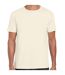 Mens short sleeve soft-style t-shirt natural Gildan