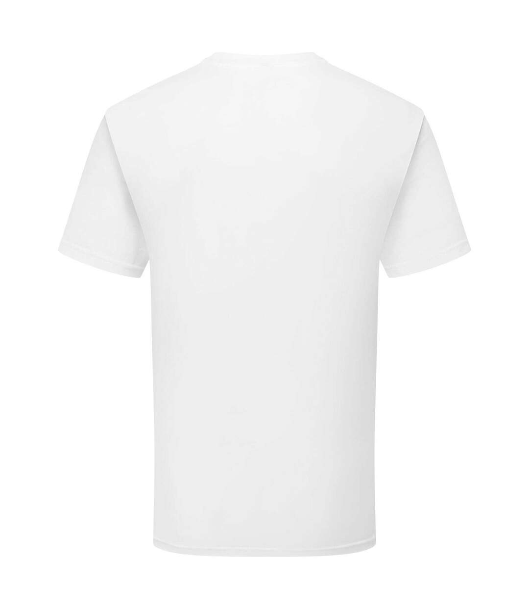 Unisex Adult Pure Cotton T-shirt White Fruit Of The Loom-3
