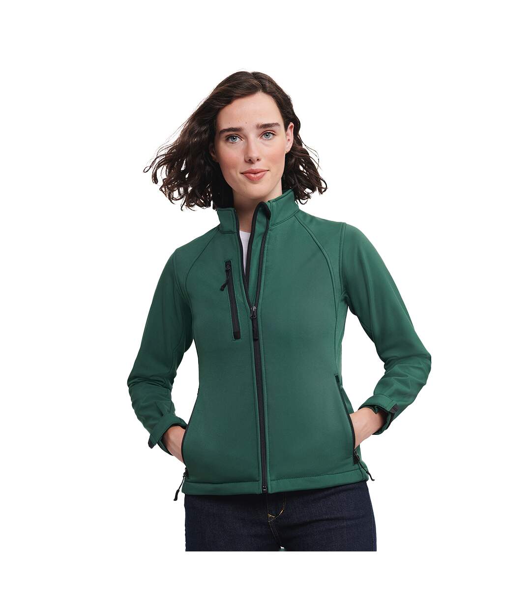 Veste softshell femme vert bouteille Russell