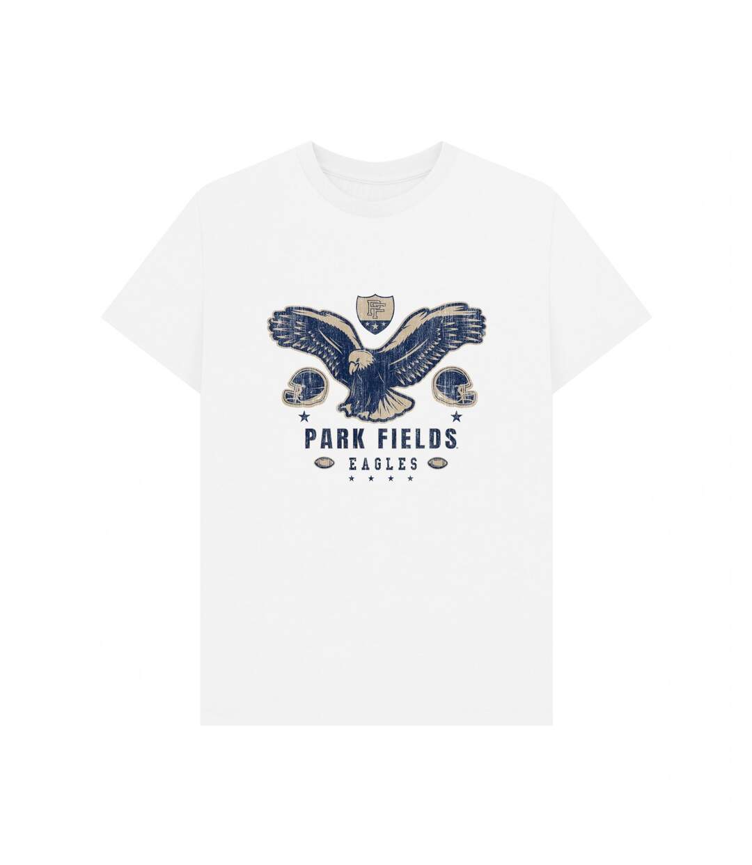 T-shirt Motif/style Pygargues À Tête Blanche Adulte Blanc Park Fields-1
