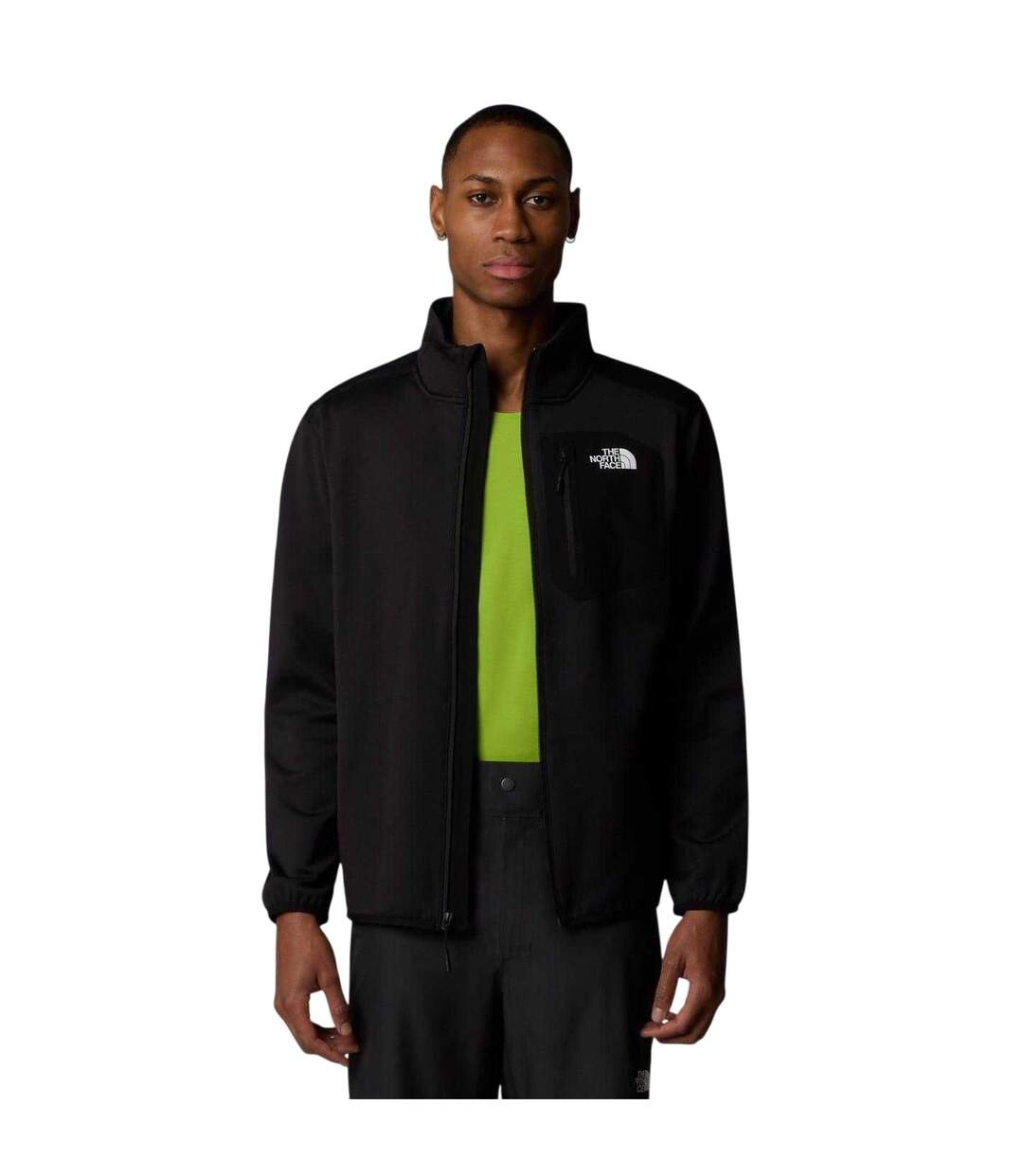 Mens Crest Full Zip Fleece Jacket Black The North Face-4