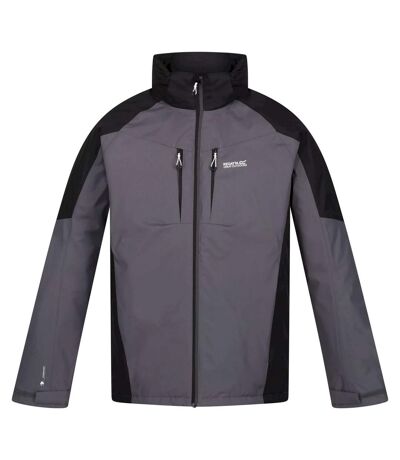Mens Calderdale Waterproof Jacket Dark Grey Black Regatta