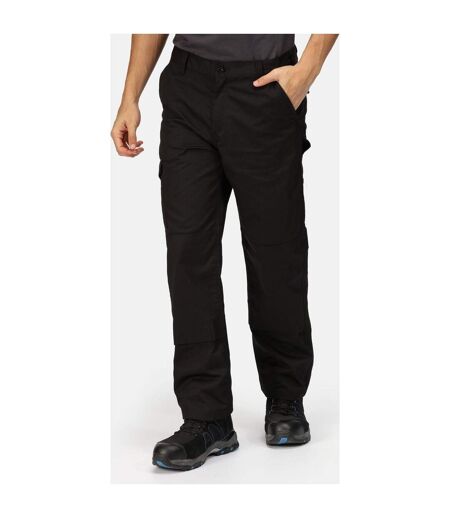 Mens Pro Cargo Waterproof Trousers Regular Traffic Black Regatta