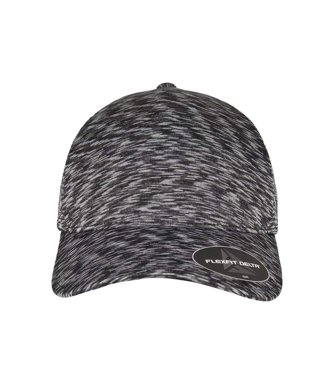 Casquette De Baseball Delta Noir Chiné Flexfit-1