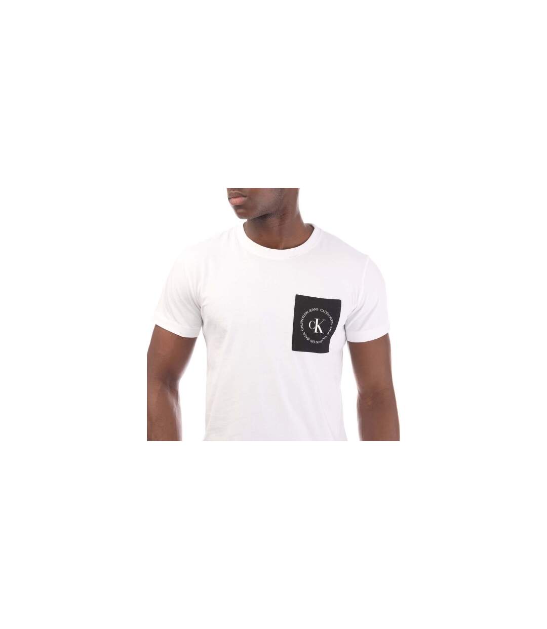 T-shirt Homme Blanc Calvin Klein-1