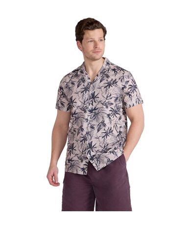 Mens will floral shirt tan Animal