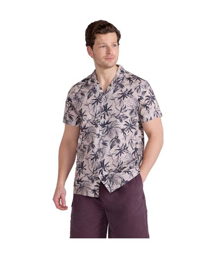 Mens will floral shirt tan Animal