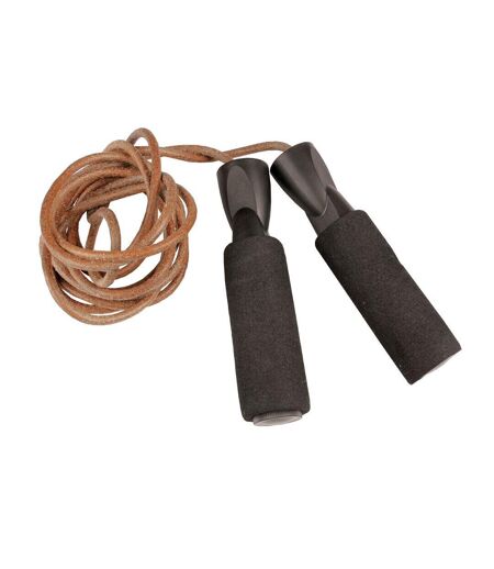 Leather weighted rope one size brown/black Fitness Mad