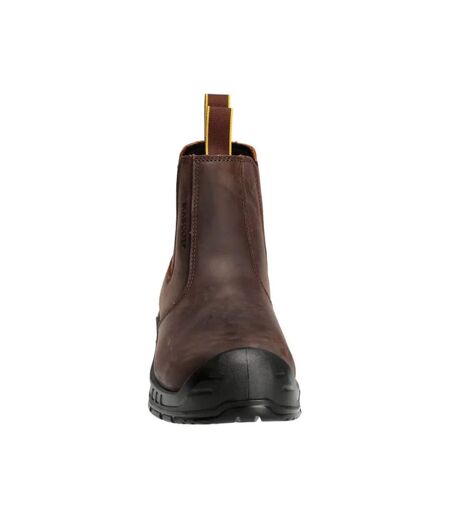 Bottes De Sécurité En Cuir Mens Footwear Originals Marron Foncé Noir Mascot