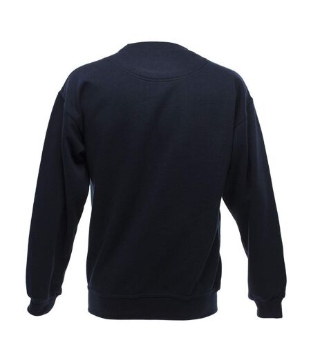 UCC 50/50 Mens Heavyweight Plain Set-In Sweatshirt Top (Navy Blue)