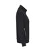 Womens/ladies French Terry Full Zip Jacket Black Cottover-4