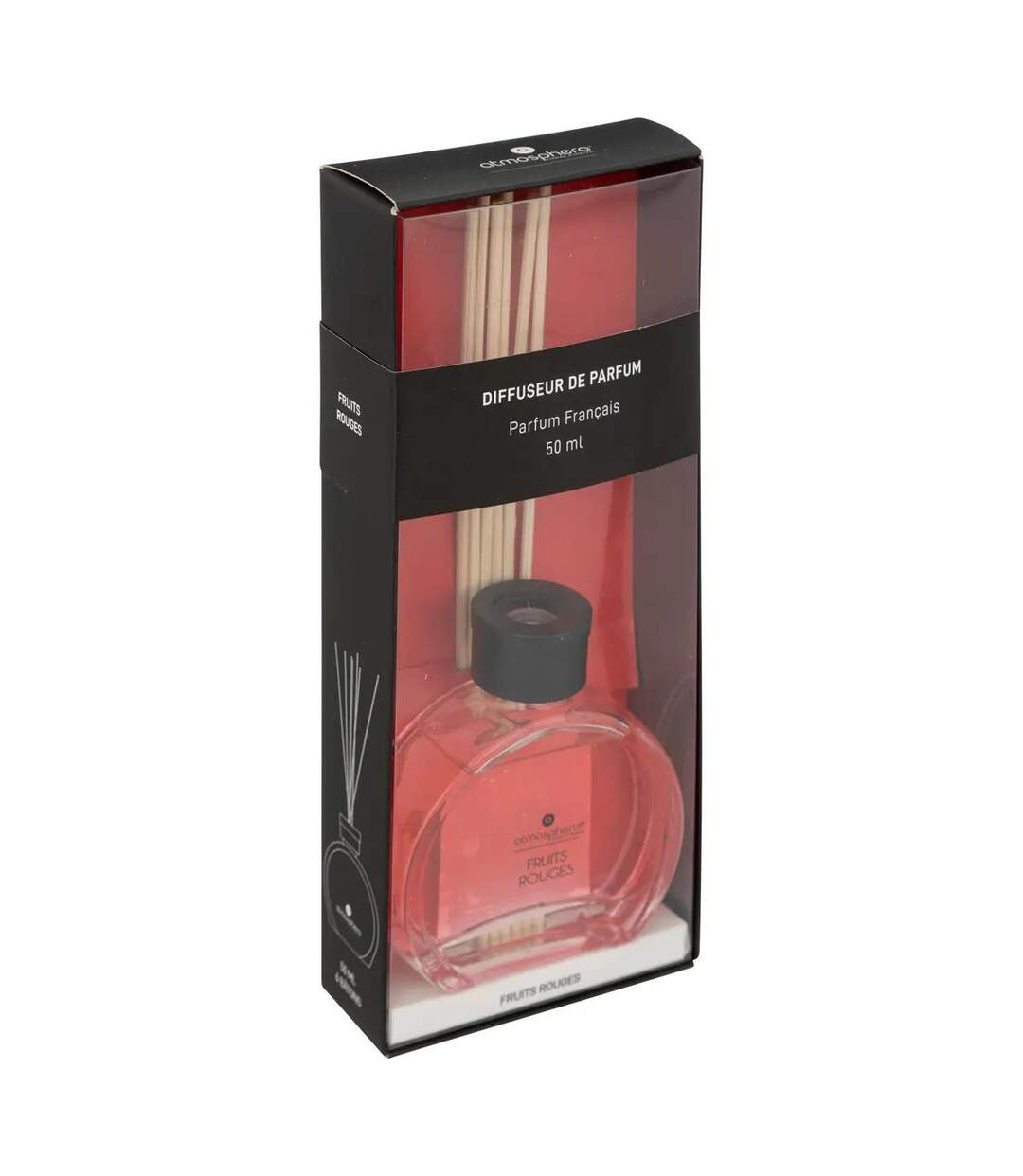 Diffuseur de Parfum & 6 Bâtonnets Haly 50ml Fruits Rouges-3