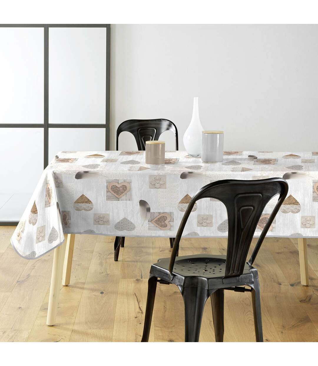 Nappe Imprimé Delicia 140x240cm Taupe-2