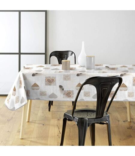 Nappe Imprimé Delicia 140x240cm Taupe