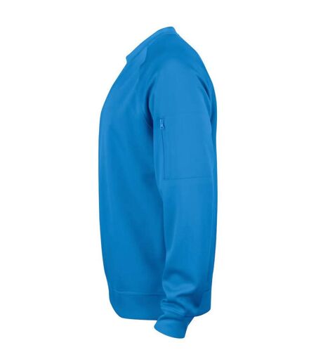 Sweat Manches Raglan Adulte Bleu Roi Clique