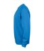 Sweat Manches Raglan Adulte Bleu Roi Clique-3