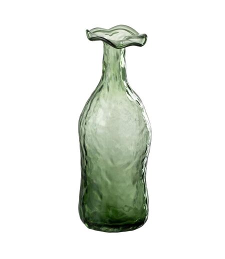 Vase Design en Verre Eclosion 27cm Vert