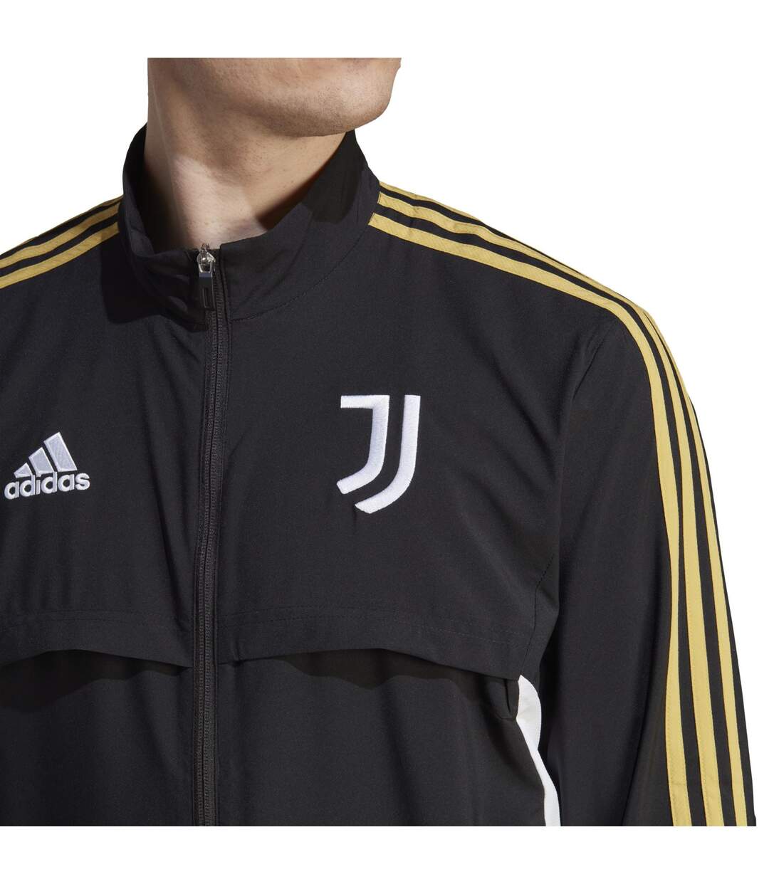 Unisex Adult Pre-match Juventus Fc Jacket Black Adidas-4