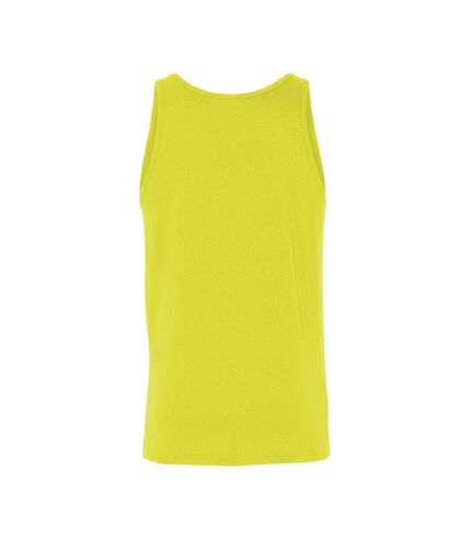 Canvas Adults Unisex Jersey Sleeveless Tank Top (Neon Yellow) - UTBC1335