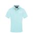 Polo Motif/style Col À Carreaux Homme Bleu Ciel Délavé Aquascutum-1