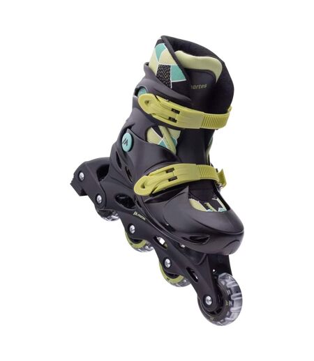 Patins À Roulettes Alignées Dirion Enfant 34,5-34,5-38-38 Fr Noir Vert Clair Vert Clair Martes Essential
