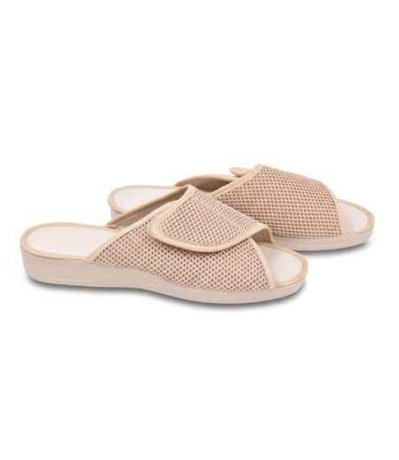 OZABI-Pantoufle Mule Femme Mesh Microperfore Scratch Ajustable Fabriquee en Espagne