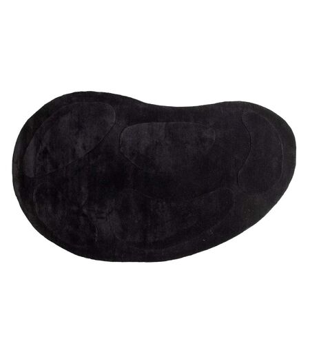 Tapis Déco Ovale en Laine Enard 175x290cm Noir