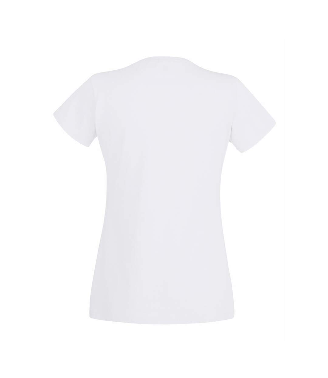 T-shirt manches courtes femme blanc Fruit of the Loom-2