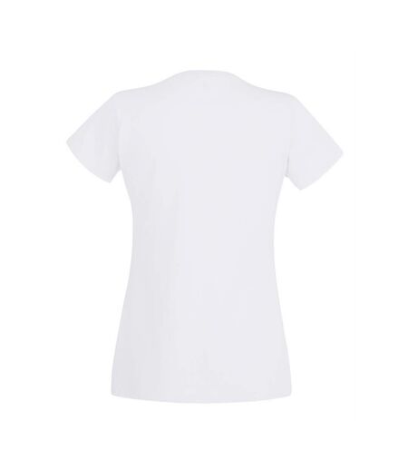 T-shirt manches courtes femme blanc Fruit of the Loom