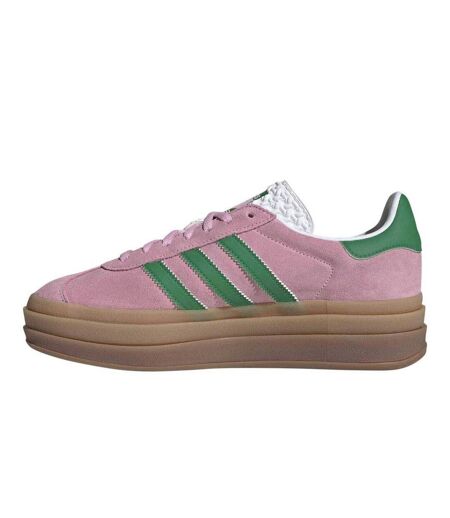 Baskets Motif/style Plateforme Gazelle Femme Rose Vert Adidas